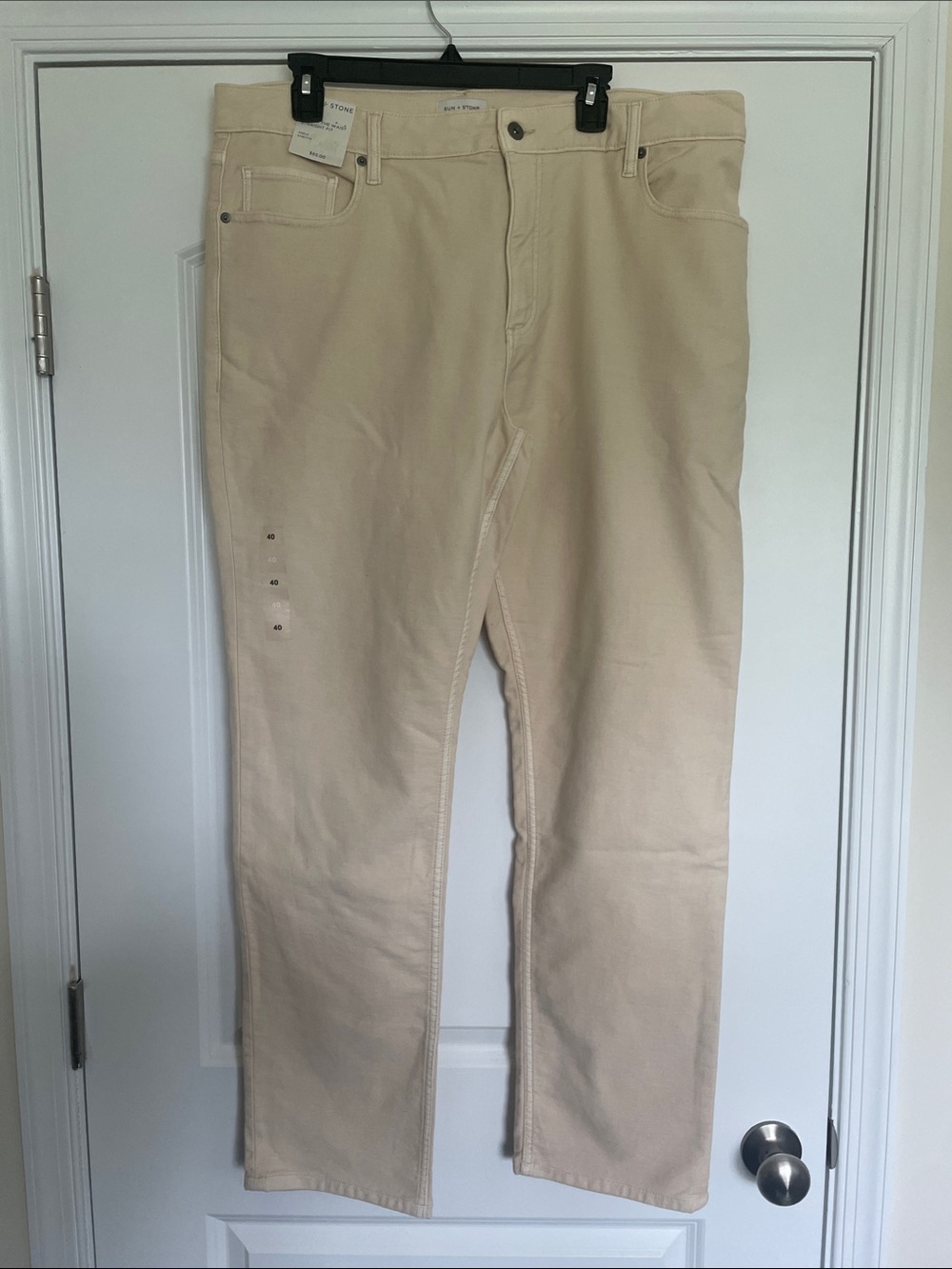 Sun + Stone Straight Beige Jeans